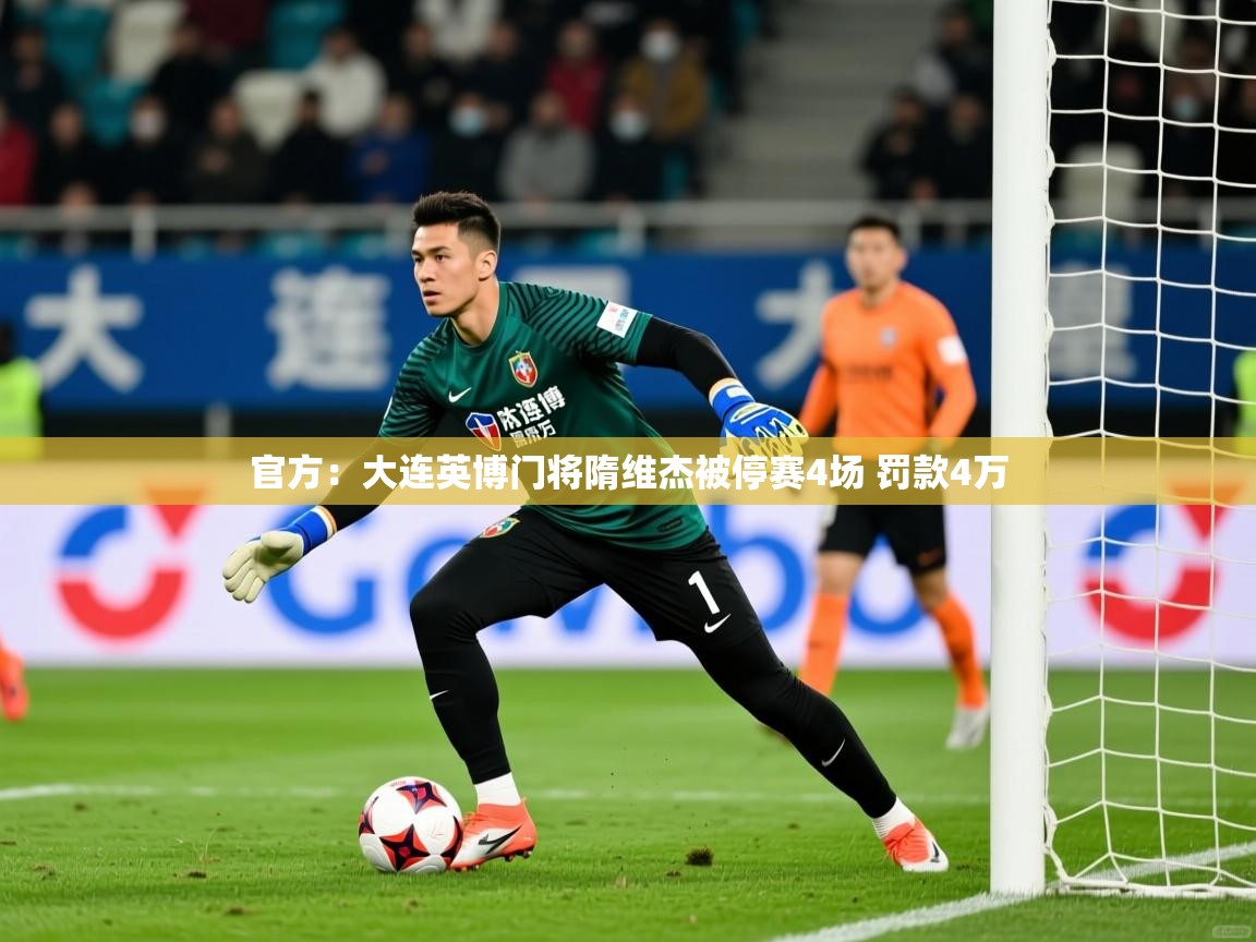 2025米兰体育app官网下载官方：大连英博门将隋维杰被停赛4场 罚款4万